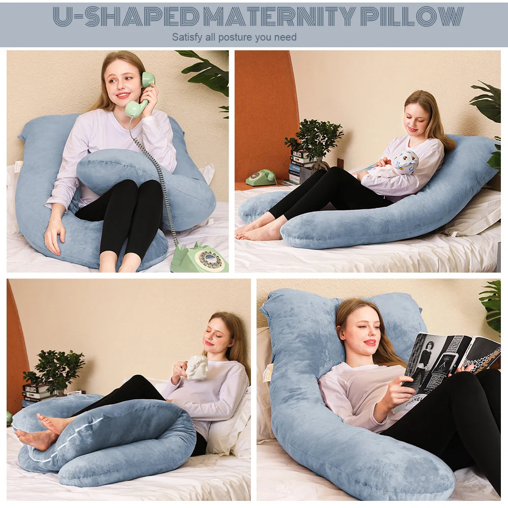 U Shape Pregnancy Pillow For Sleeping Large Body Pillow
