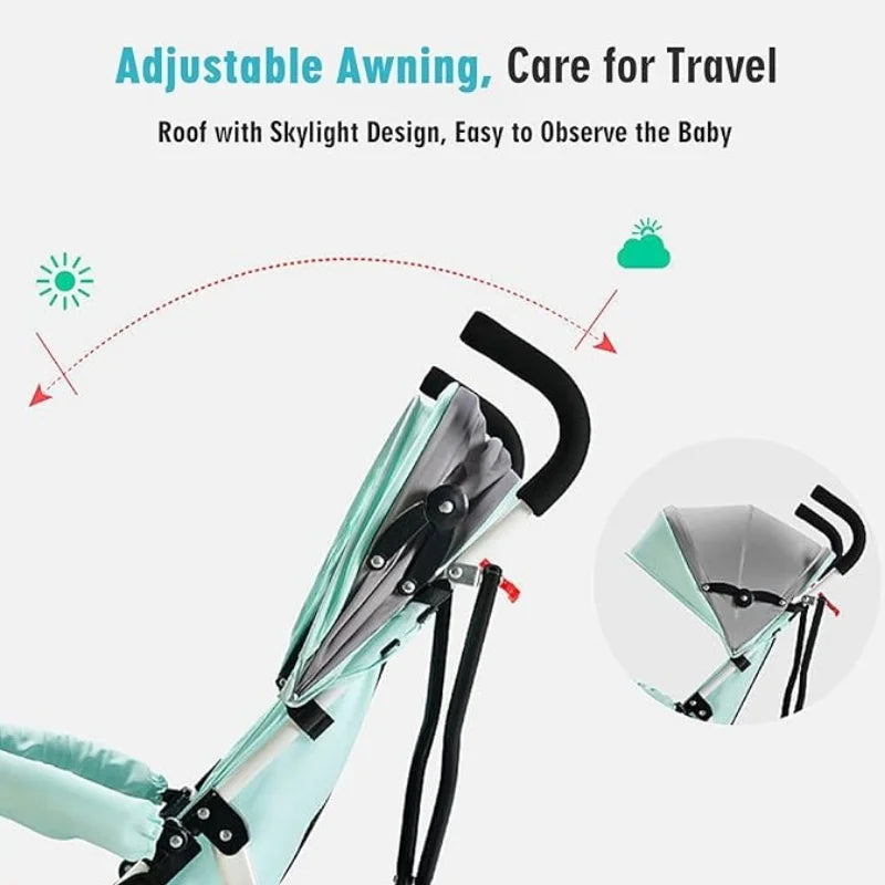 Ultra Light Travel Stroller Newborn To Toddler One Hand Fold