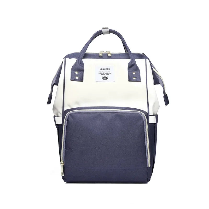 Lequeen Mummy Maternity Diaper Bag Backpack Large Capacity Stroller Bag Travel Diaper Backpack for Baby Care