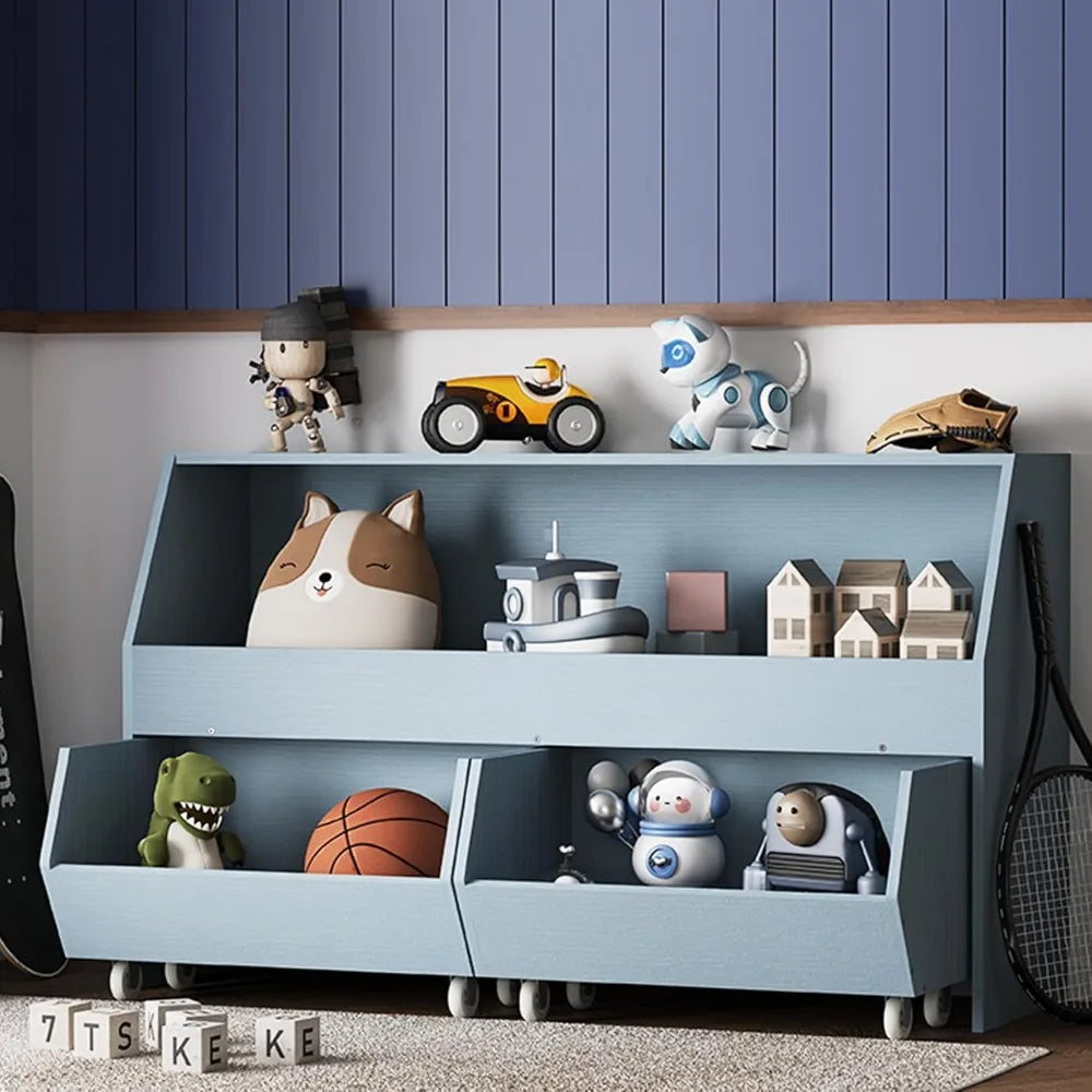 Multi Function Kids Toy Storage Organizer With Drawers
