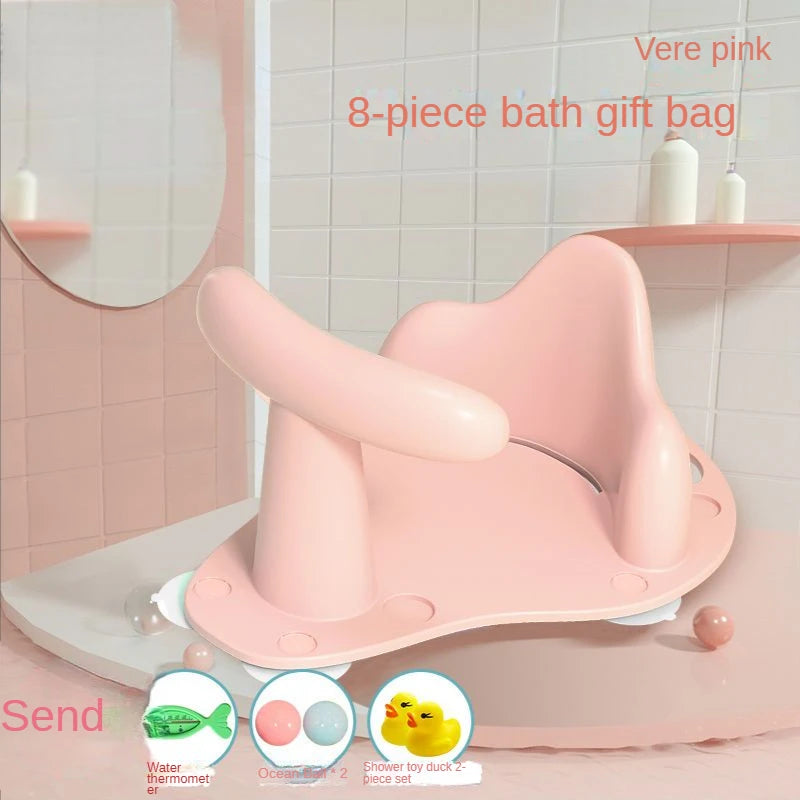 1PC Baby Care Bath Seat for Newborn Infants Anti Slip Plastic Baby Bath Tub Chair