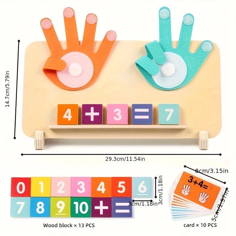 Wooden Arithmetic Learning Board For Children Over Three