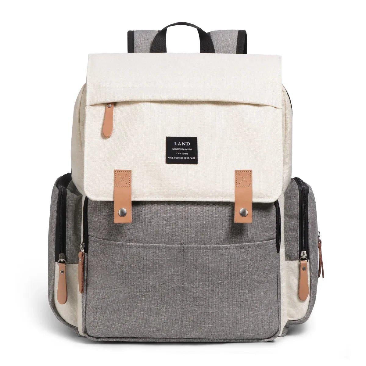 2022 Fashion New Baby Diaper Bag Backpack Multifunctional Organizer with Thermal Milk Bottle Bag for Moms