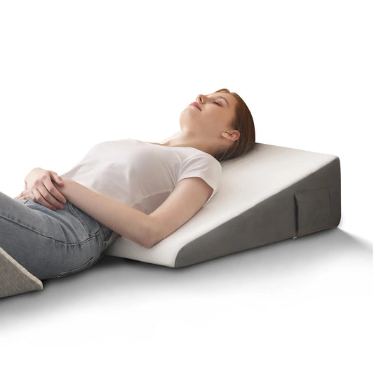 Hcore Memory Foam Bed Wedge Pillow Jacquard Cover Reflux