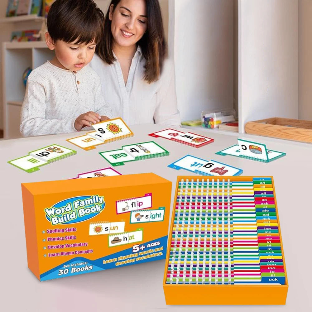 Read And Rhyme Flip Books And Word Families Flash Cards