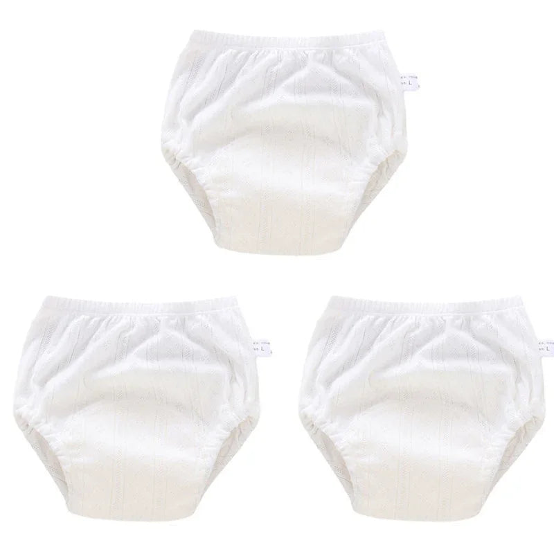 3 Pack Newborn Training Pants Cotton Washable Nappies