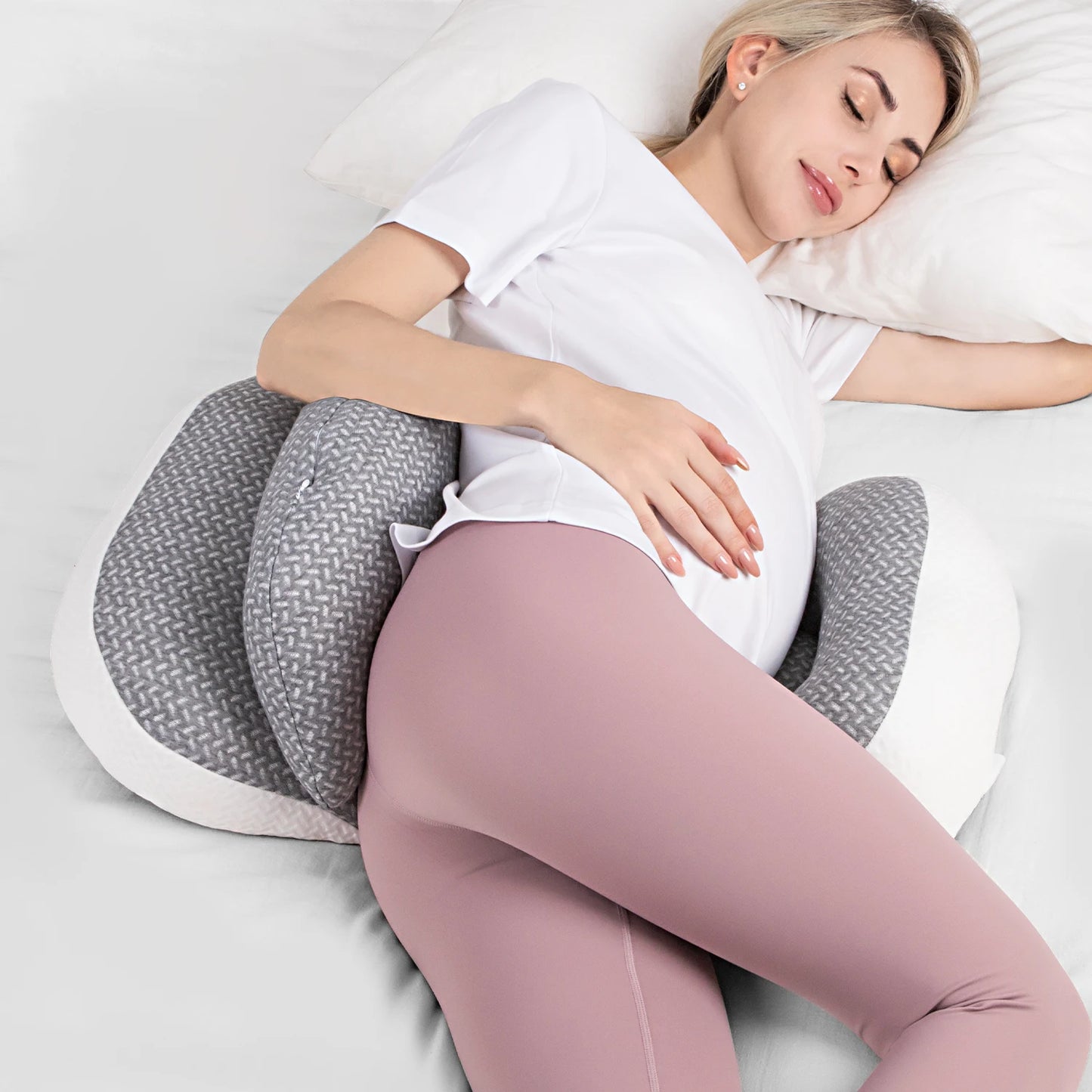 Pregnancy Pillow for Side Sleeping Waist Support for Pregnant Women