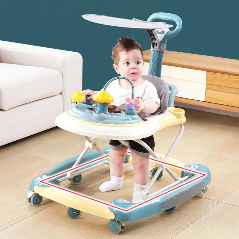 Foldable Baby Walker With Universal Wheels Learning Start