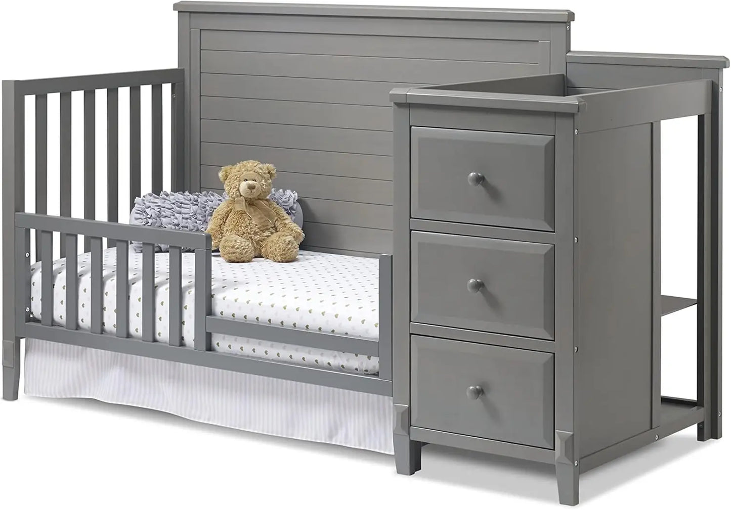 Berkley Convertible Crib And Changer With Solid Panel Back