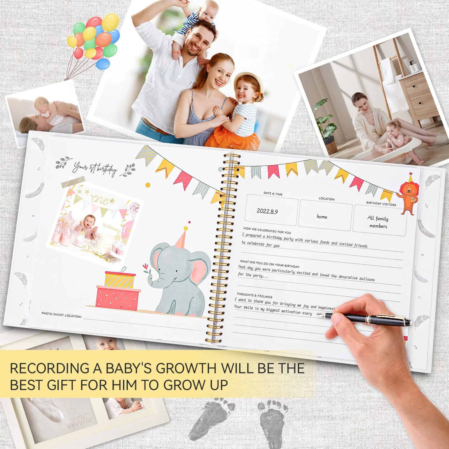 DIY Baby Memory Book Scrapbook Photo Album Pregnancy Diary