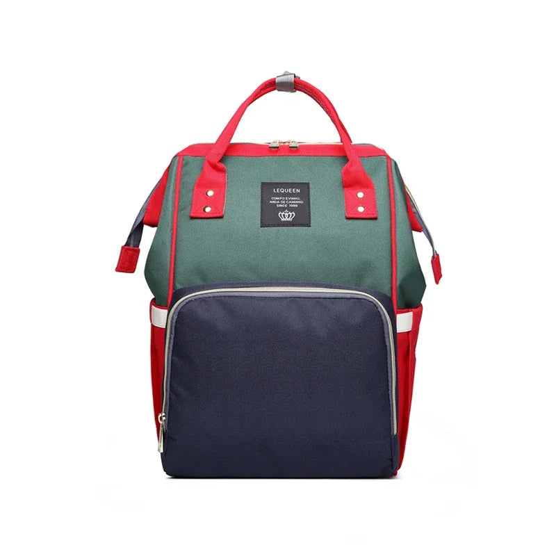 Lequeen Mummy Maternity Diaper Bag Backpack Large Capacity Stroller Bag Travel Diaper Backpack for Baby Care