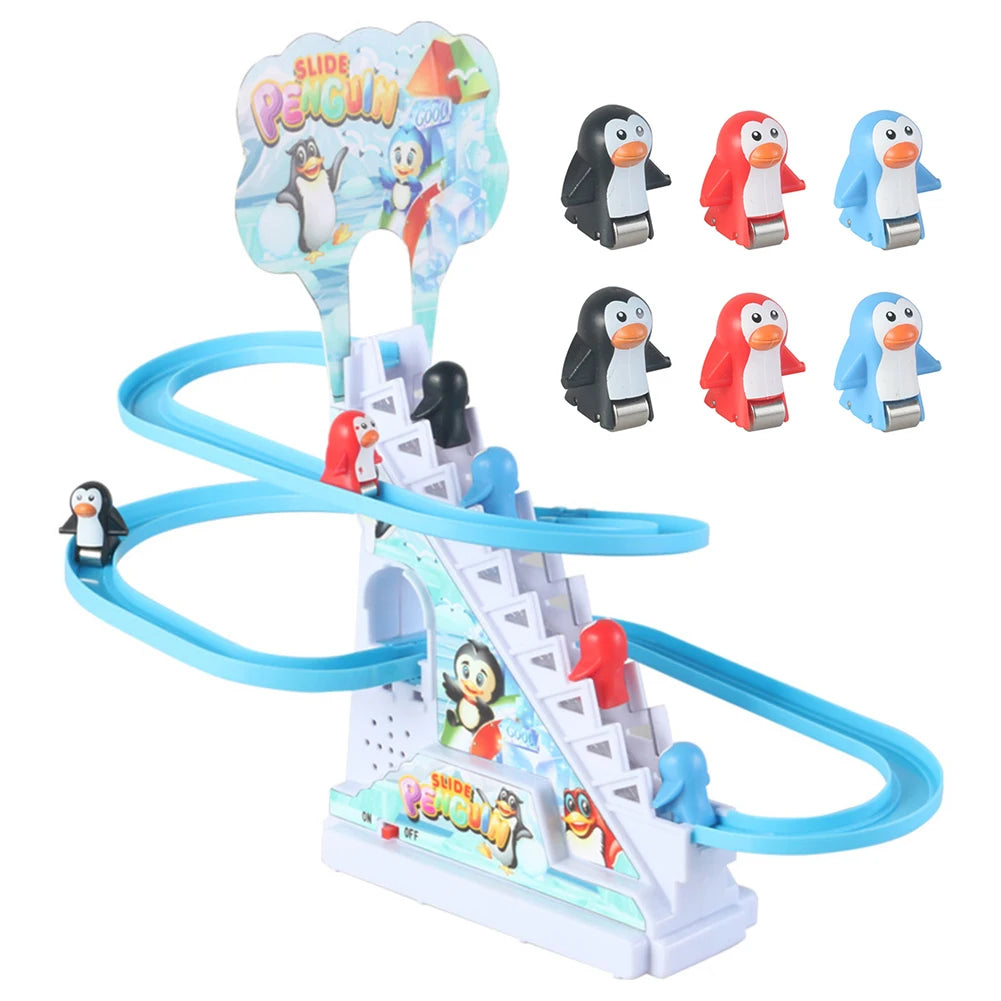Animals Stair Climbing Toy Small Penguin Climbing Toys Early Education Exercise Hands On Skills for Boys and Girls