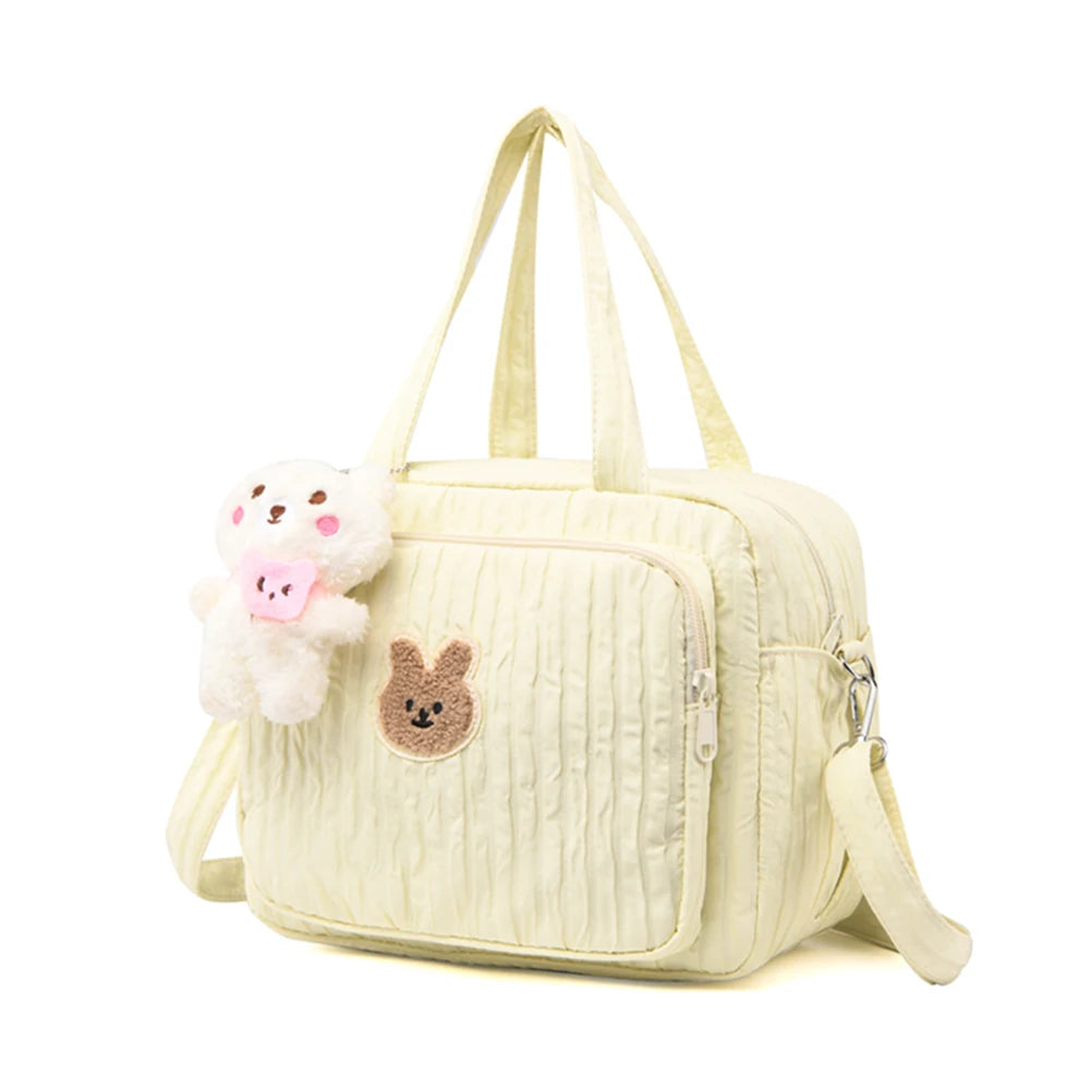 Nappy Maternity Diaper Bag With Pendant Cartoon Tote