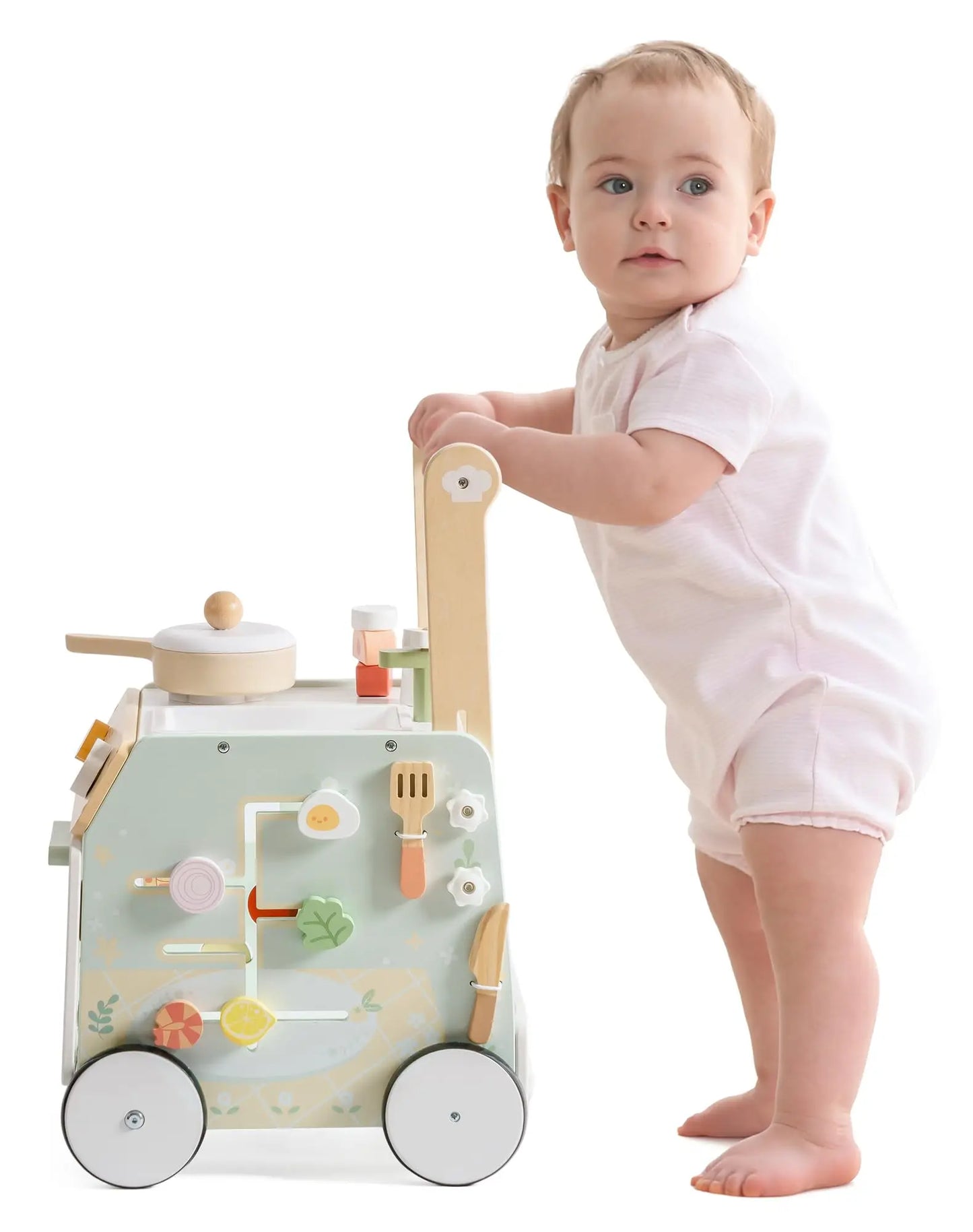 Robud Wooden Push Walker Montessori For 1 Year Olds
