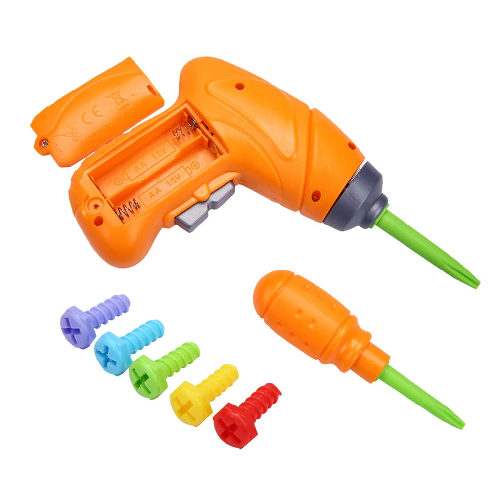 Kids Electric Drill Puzzle Toy Set Disassembly And Assembly
