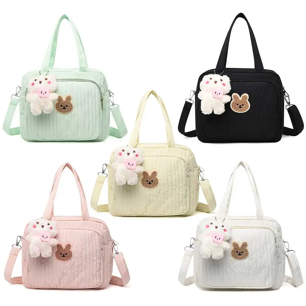 Nappy Maternity Diaper Bag With Pendant Cartoon Tote