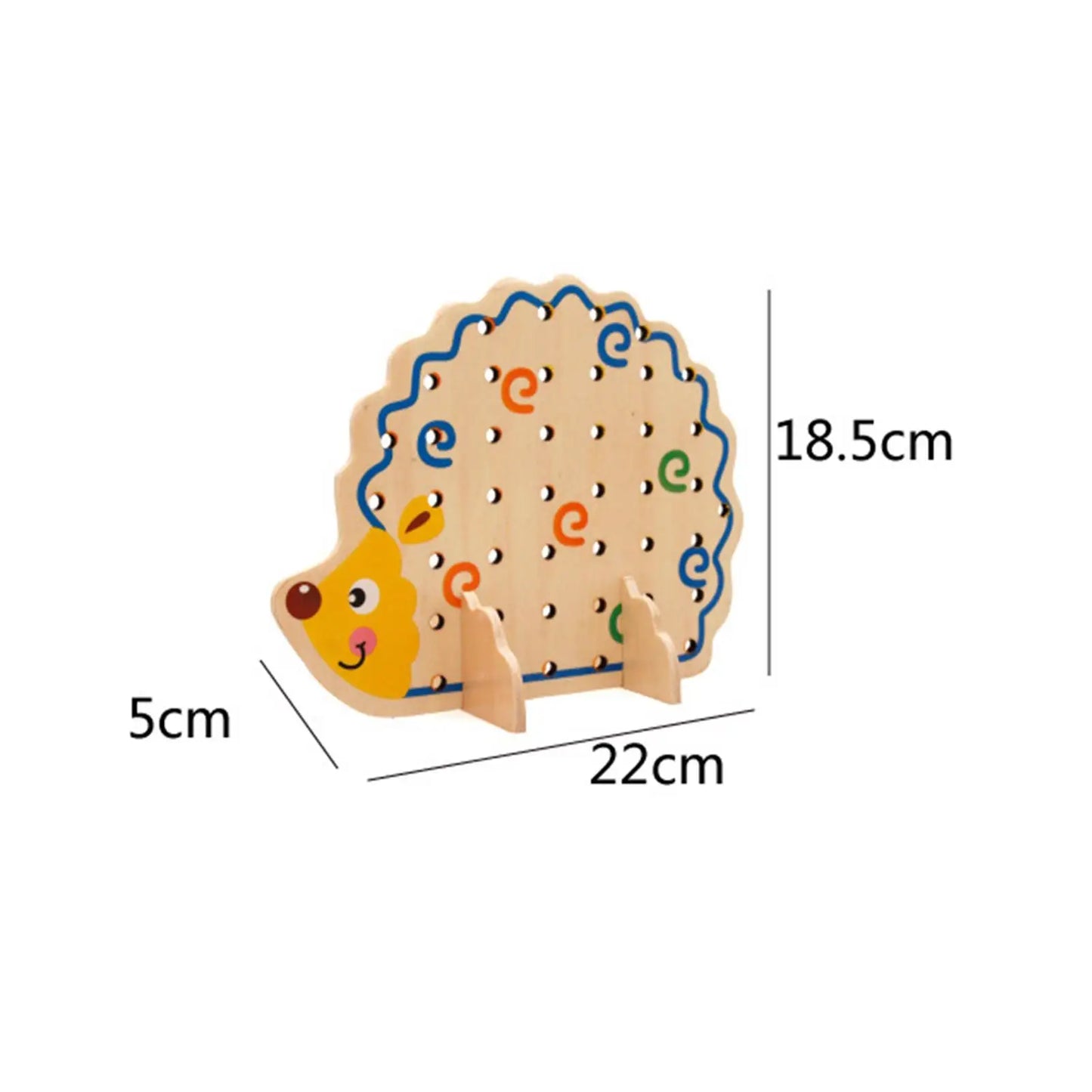 Wooden Stringing Beads And Lacing Toys For Preschoolers