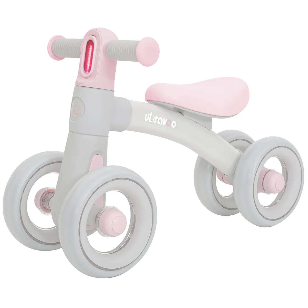 Ubravoo Baby Slide Balance Bike for 12 to 24 Months with 3 Mode Headlight and 4 Transparent Silence Wheels Riding Toys Birthday Gifts