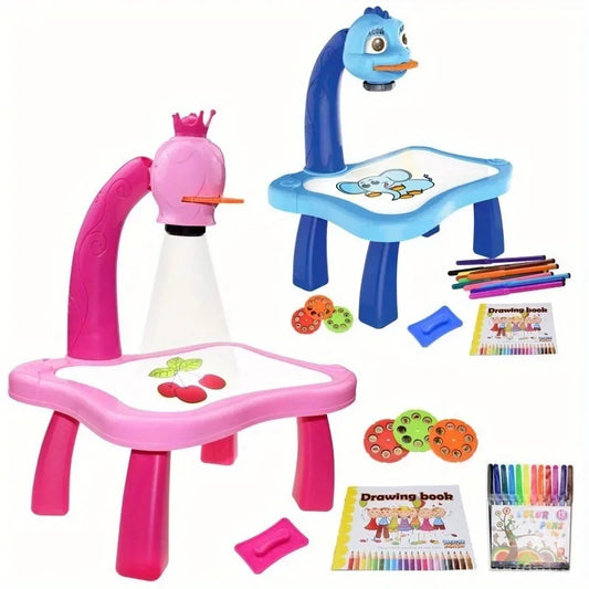 Led Light Projector Art Table Toy For Kids 3 To 6 Learning