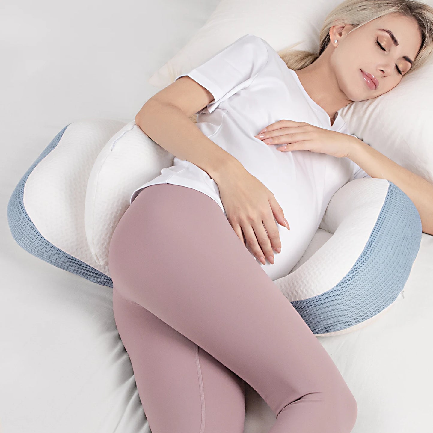 Pregnancy Pillow for Side Sleeping Waist Support for Pregnant Women