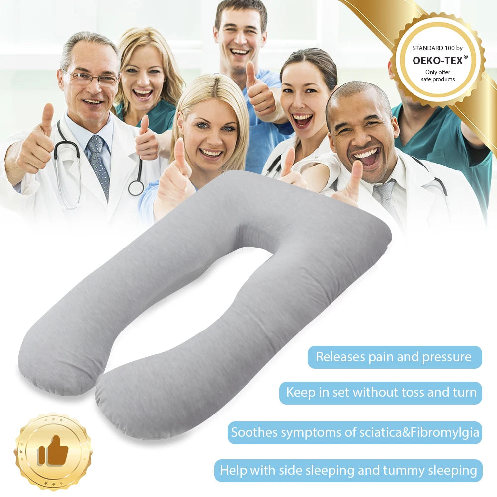 U Shape Pregnancy Pillow For Sleeping Large Body Pillow
