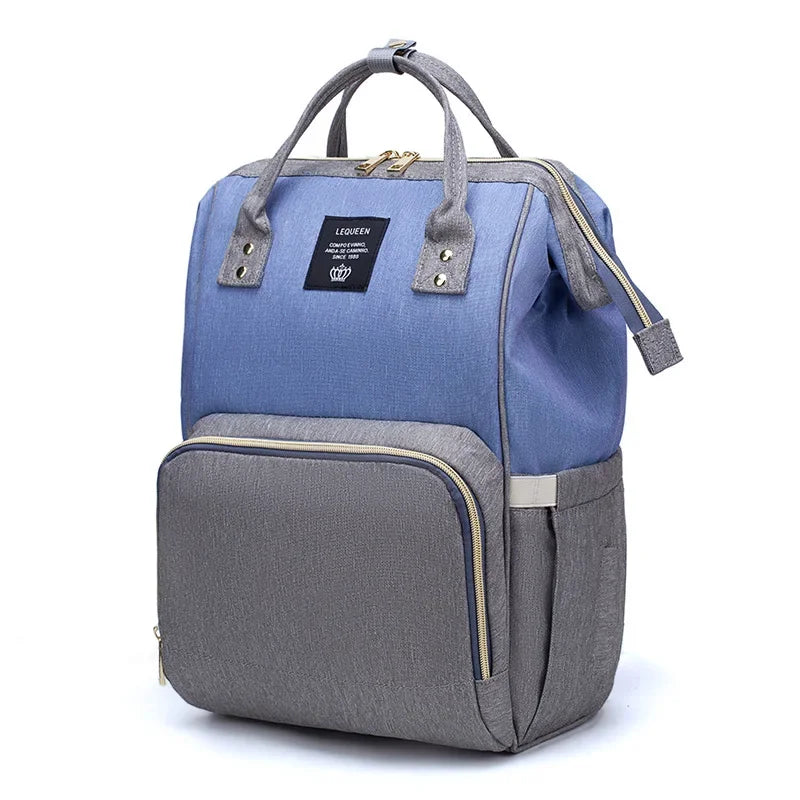 Lequeen Mummy Maternity Diaper Bag Backpack Large Capacity Stroller Bag Travel Diaper Backpack for Baby Care