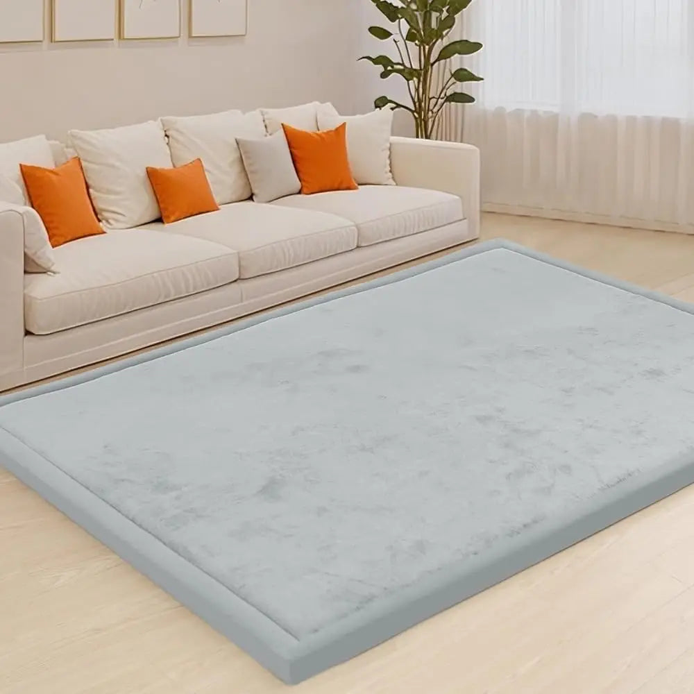 Baby Memory Foam Play Mat 1.3 Inch Thick Velvet Rug Non Slip