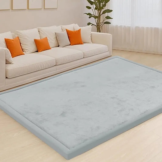 Baby Memory Foam Play Mat 1.3 Inch Thick Velvet Rug Non Slip