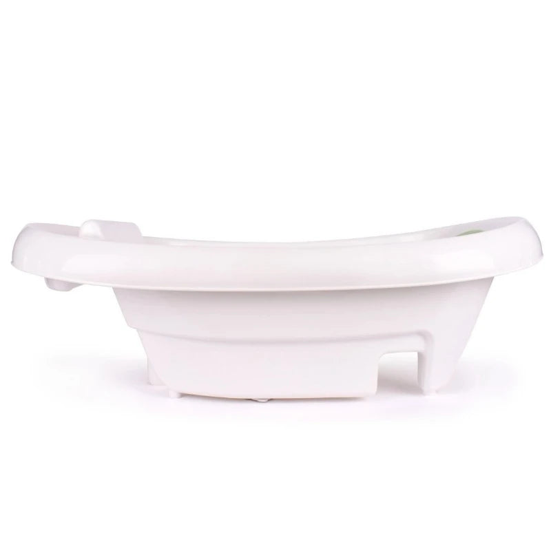 Unisex Newborn to Toddler White 3-in-1 Rigid Baby Bathtub with Sling for Ages 0 Months and Up