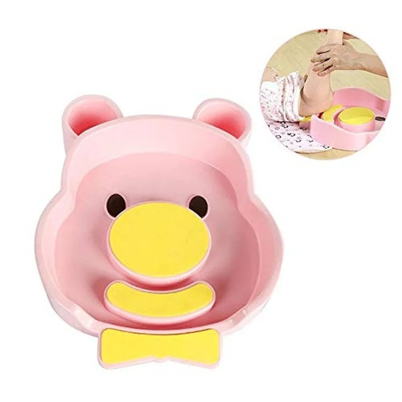 1pc Portable Baby Wash Tub Newborn Cute Animal Cartoon ABS Washing Basin Infants Bathing Tub Pink