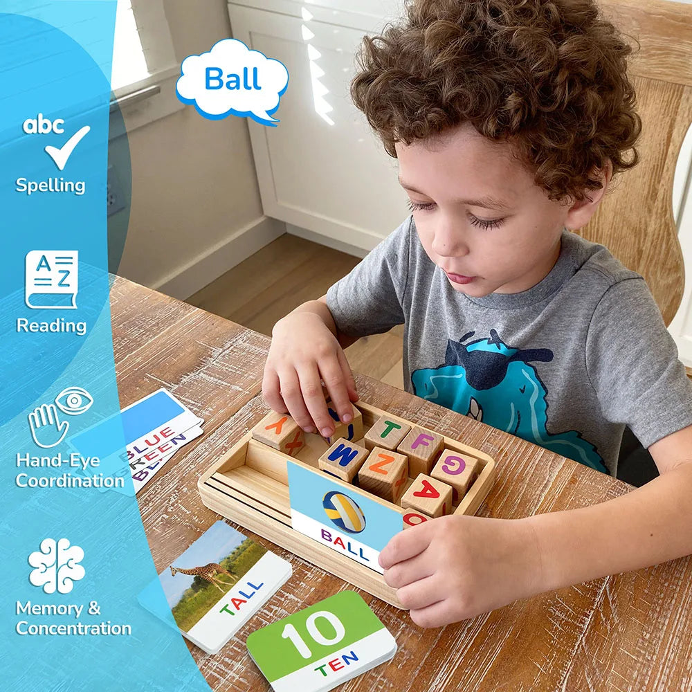 Spelling Games With Flash Cards Montessori CVC Letters