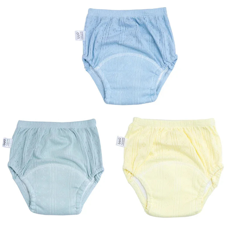 3 Pack Newborn Training Pants Cotton Washable Nappies