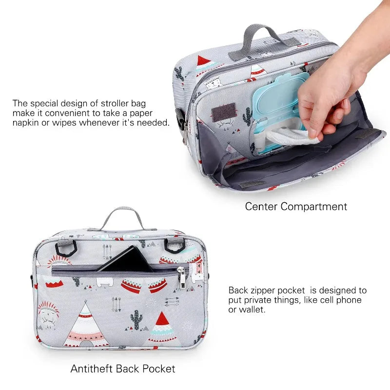 Multifunctional Infant Diaper Bag Cup Holder And Bottle
