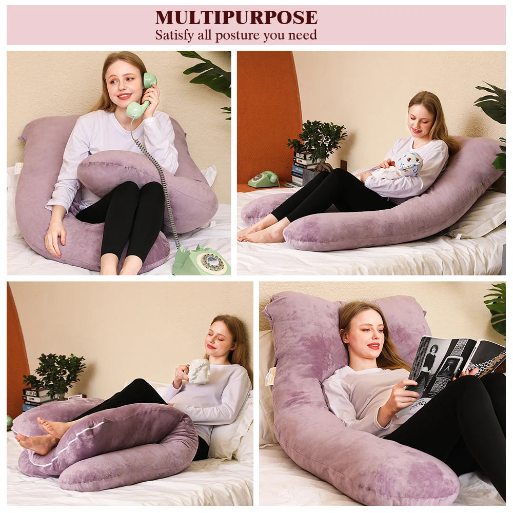 U Shape Pregnancy Pillow For Sleeping Large Body Pillow