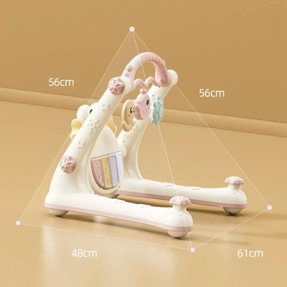 Baby Activity Gym With Kick Piano And Walker 0 To 1 Year