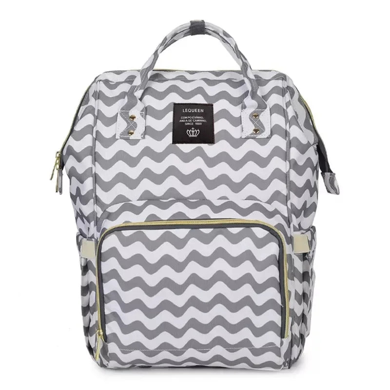 Lequeen Mummy Maternity Diaper Bag Backpack Large Capacity Stroller Bag Travel Diaper Backpack for Baby Care