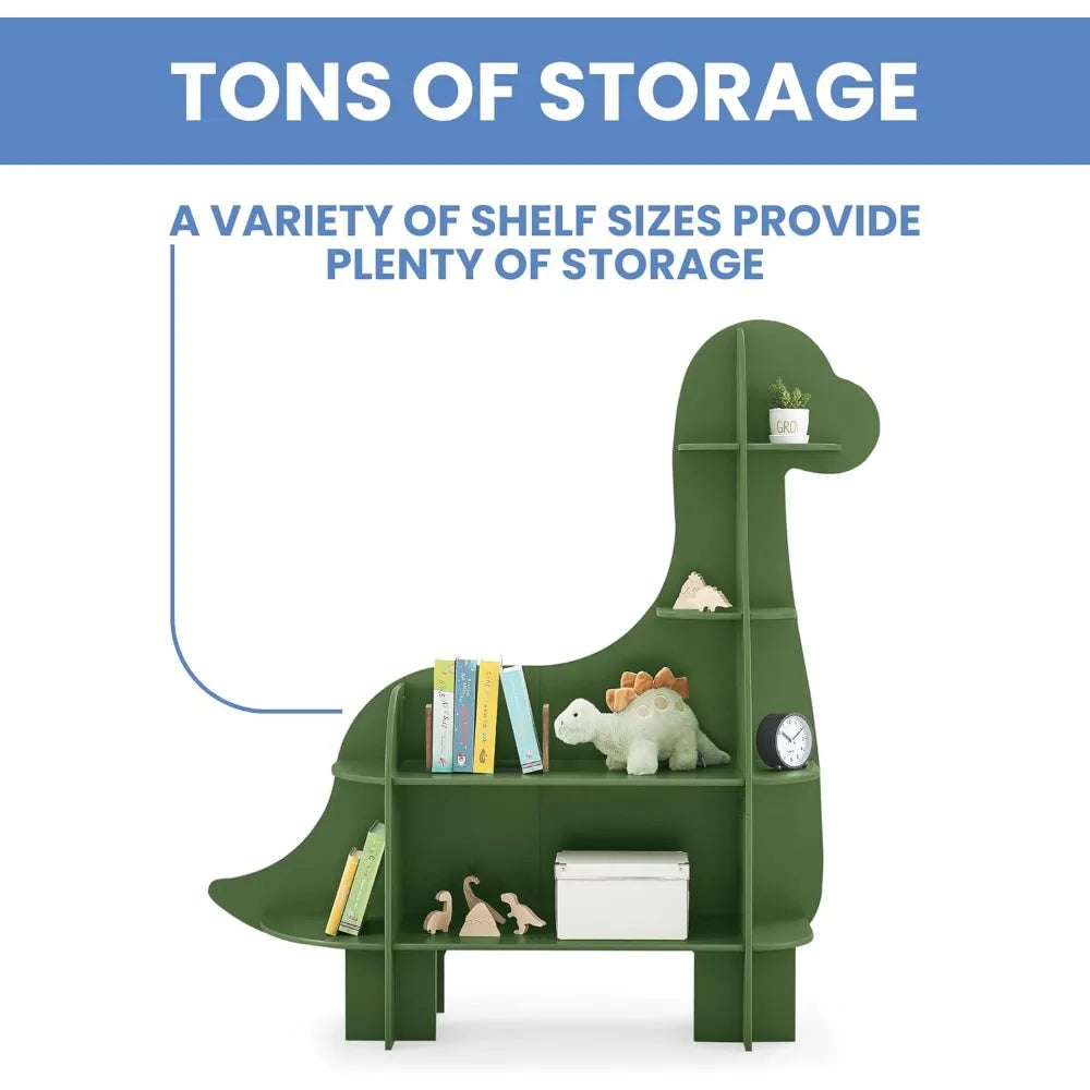 Dinosaur Bookcase Fern Green Greenguard Gold Certified