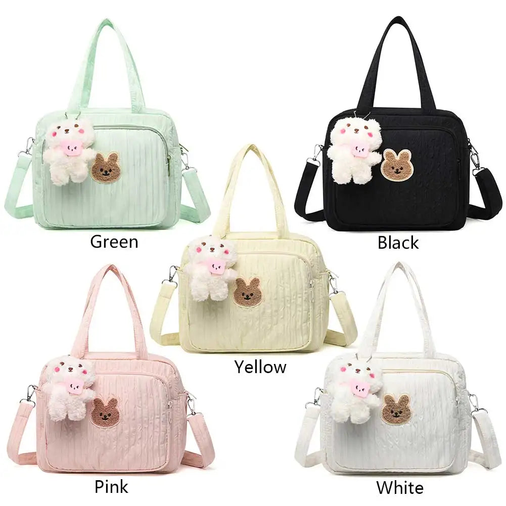 Nappy Maternity Diaper Bag With Pendant Cartoon Tote
