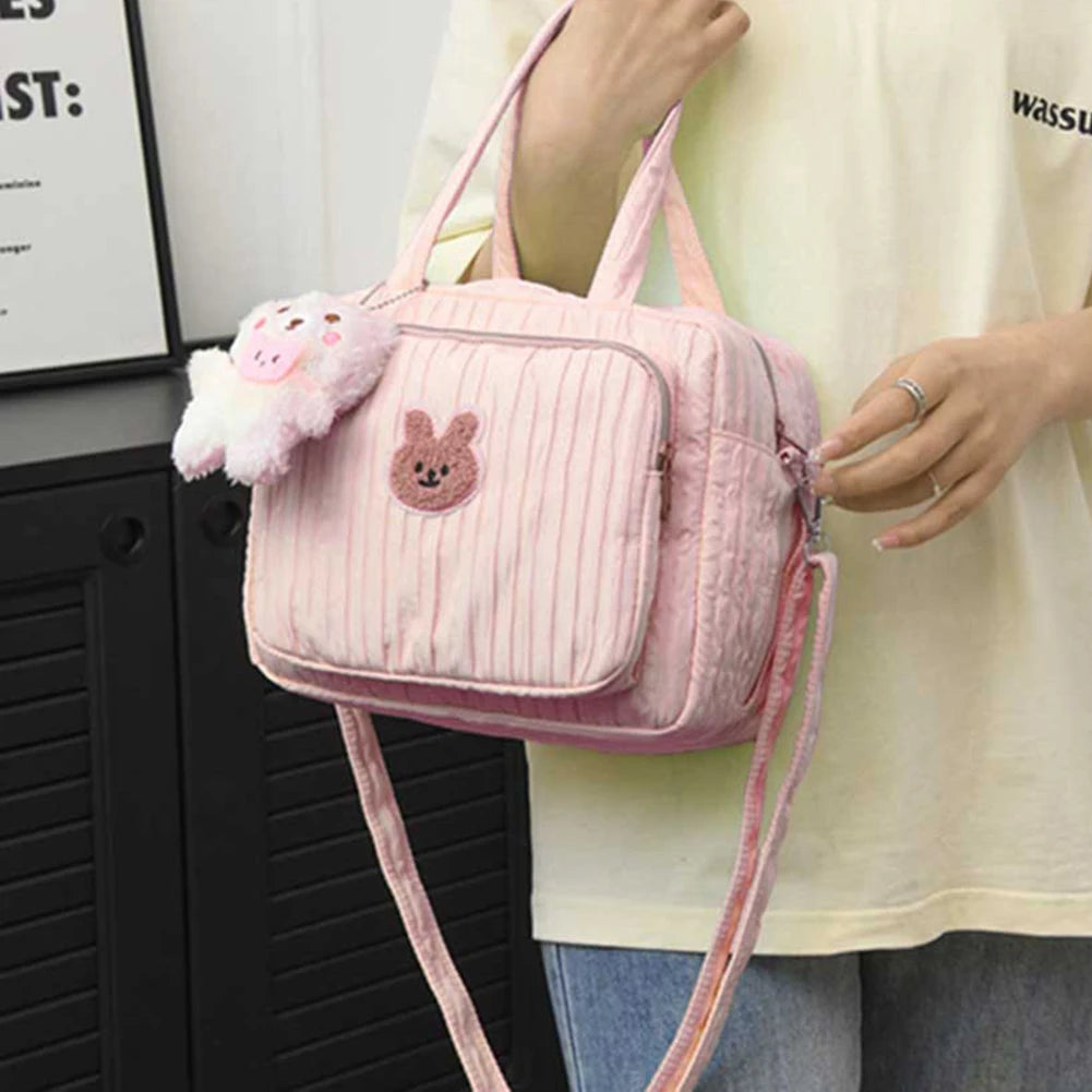 Nappy Maternity Diaper Bag With Pendant Cartoon Tote