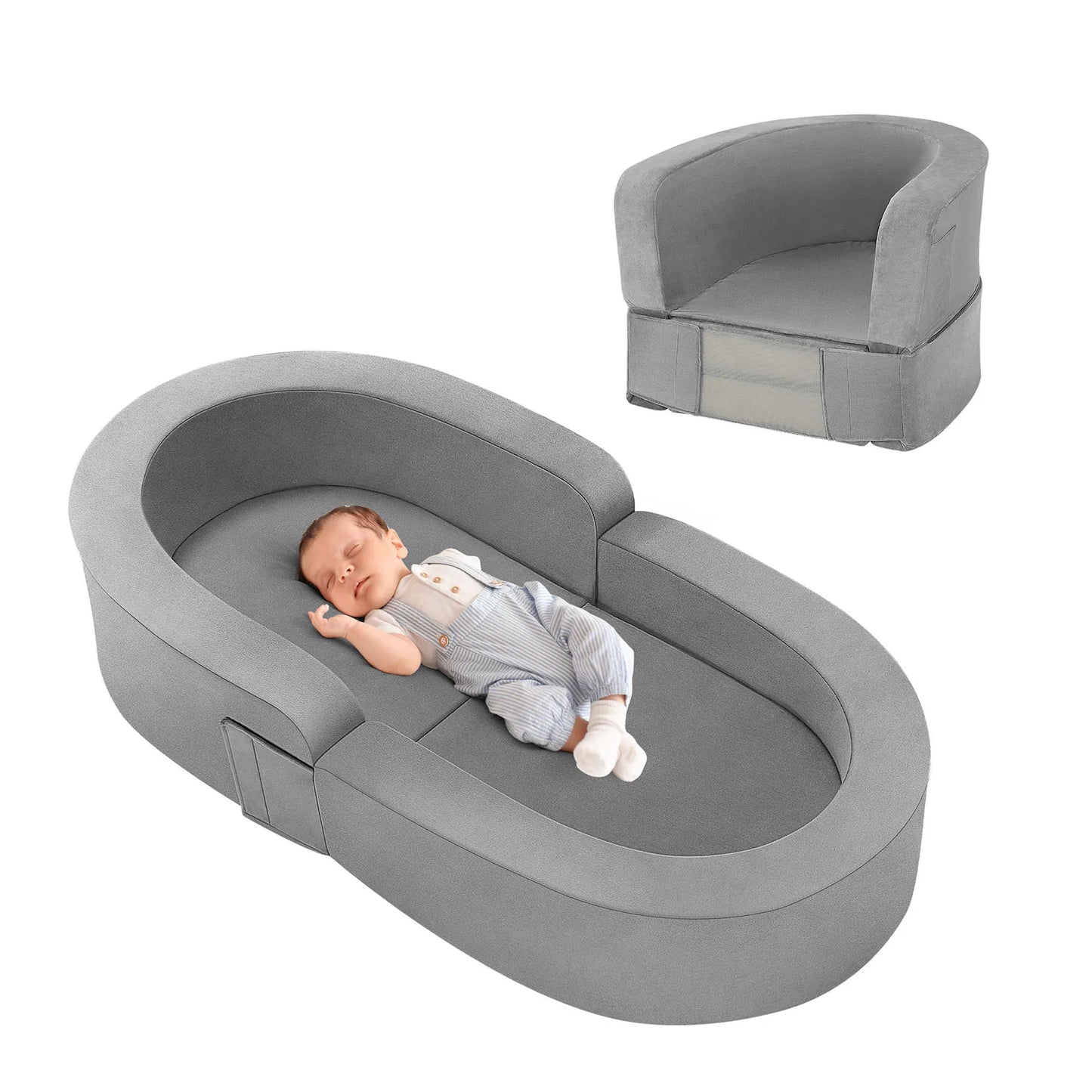 Baby And Maternal Bed Folding Sofa Skin Friendly Soft Safe Sponge Material