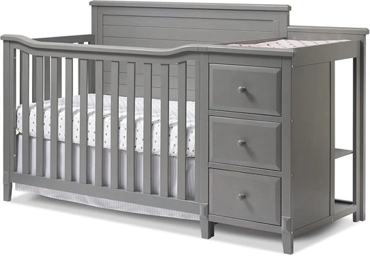 Berkley Convertible Crib And Changer With Solid Panel Back