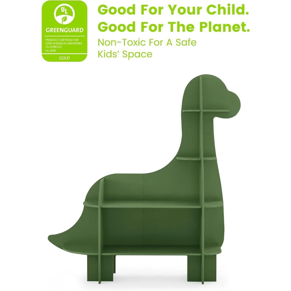 Dinosaur Bookcase Fern Green Greenguard Gold Certified