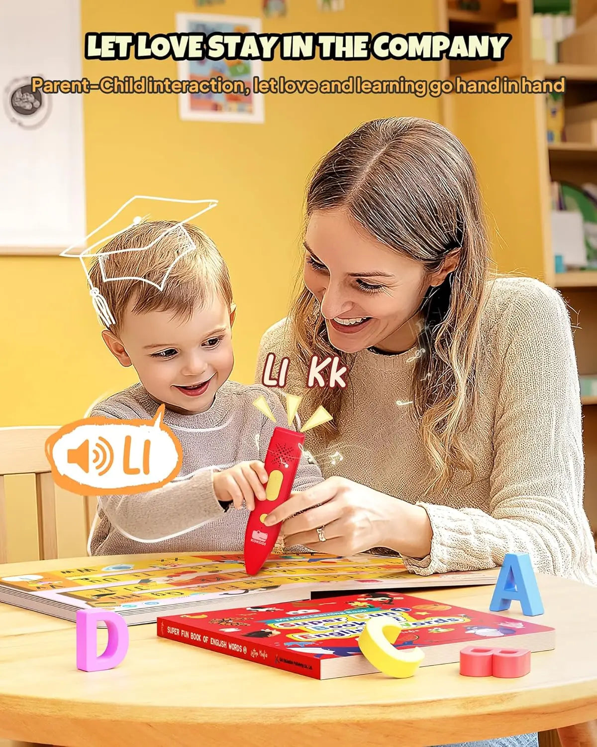 Talking Pen Books Sets Interactive Audio Sound Books Kids Learning Electronic Toys for Boys and Girls Autism Sensory Games
