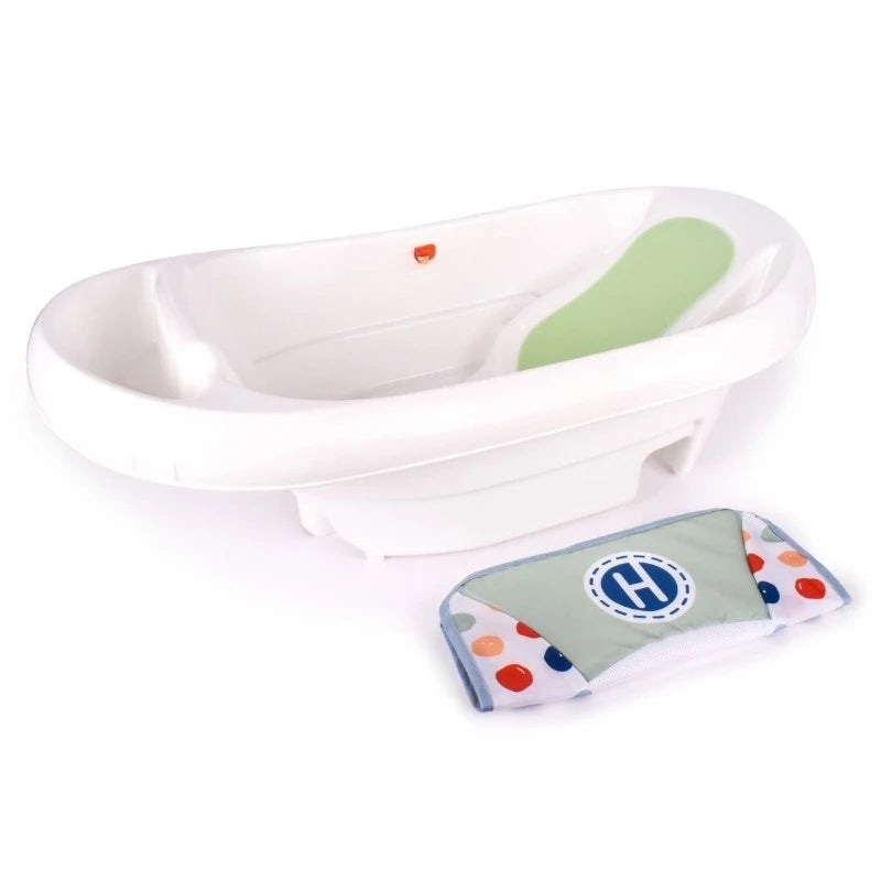 Unisex Newborn to Toddler White 3-in-1 Rigid Baby Bathtub with Sling for Ages 0 Months and Up