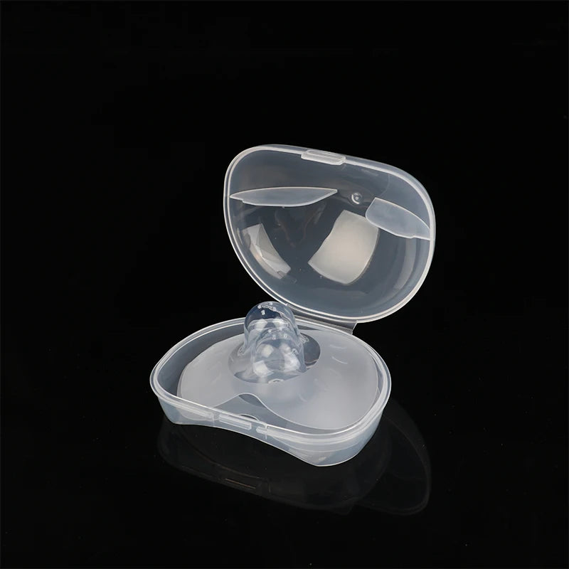2 Pack Silicone Nipple Protectors For Breastfeeding Case