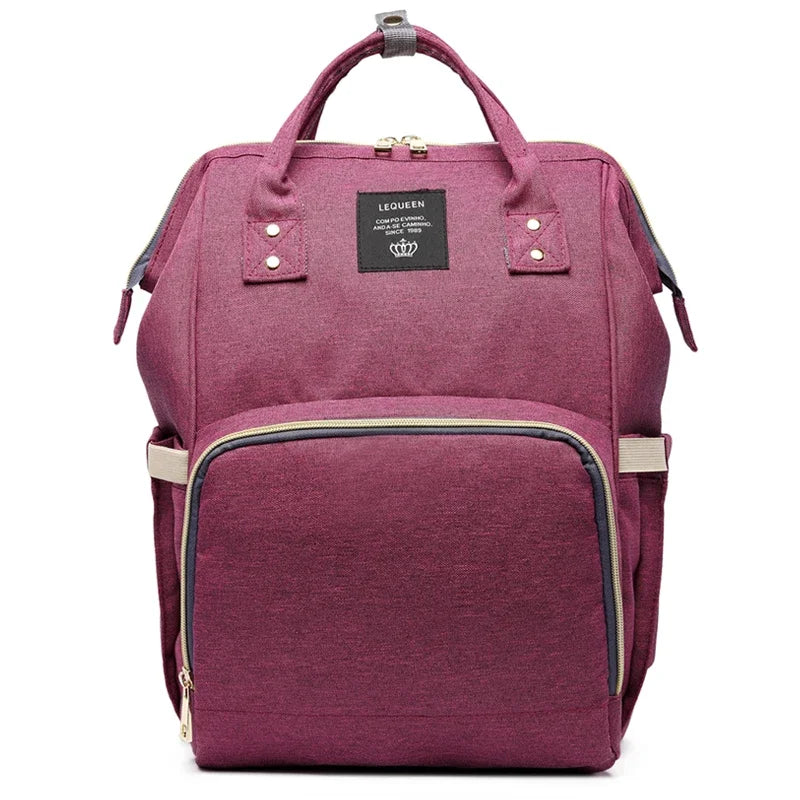 Lequeen Mummy Maternity Diaper Bag Backpack Large Capacity Stroller Bag Travel Diaper Backpack for Baby Care