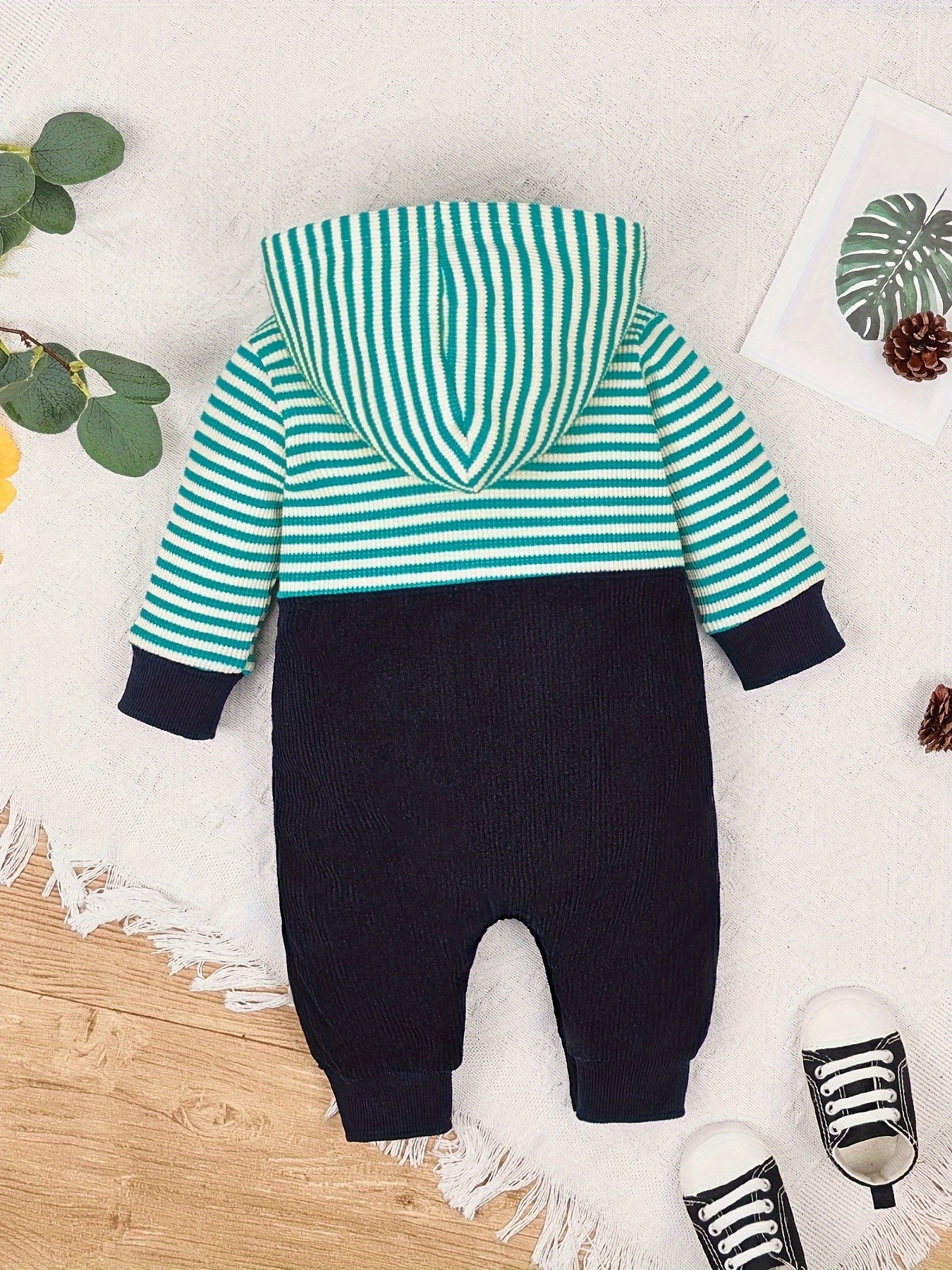 Baby Boy Clothes Newborn Outfits Infant Fall Winter Long Sleeve Cartoon Romper Bodysuit and Pocket Pants Set 0 Months to 18 Months for Outdoor Use