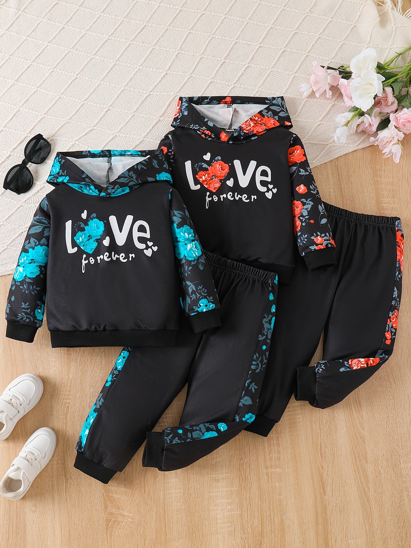 Kids Autumn Sweatshirt 4pc Set for Baby Girls 0 to 3 Years