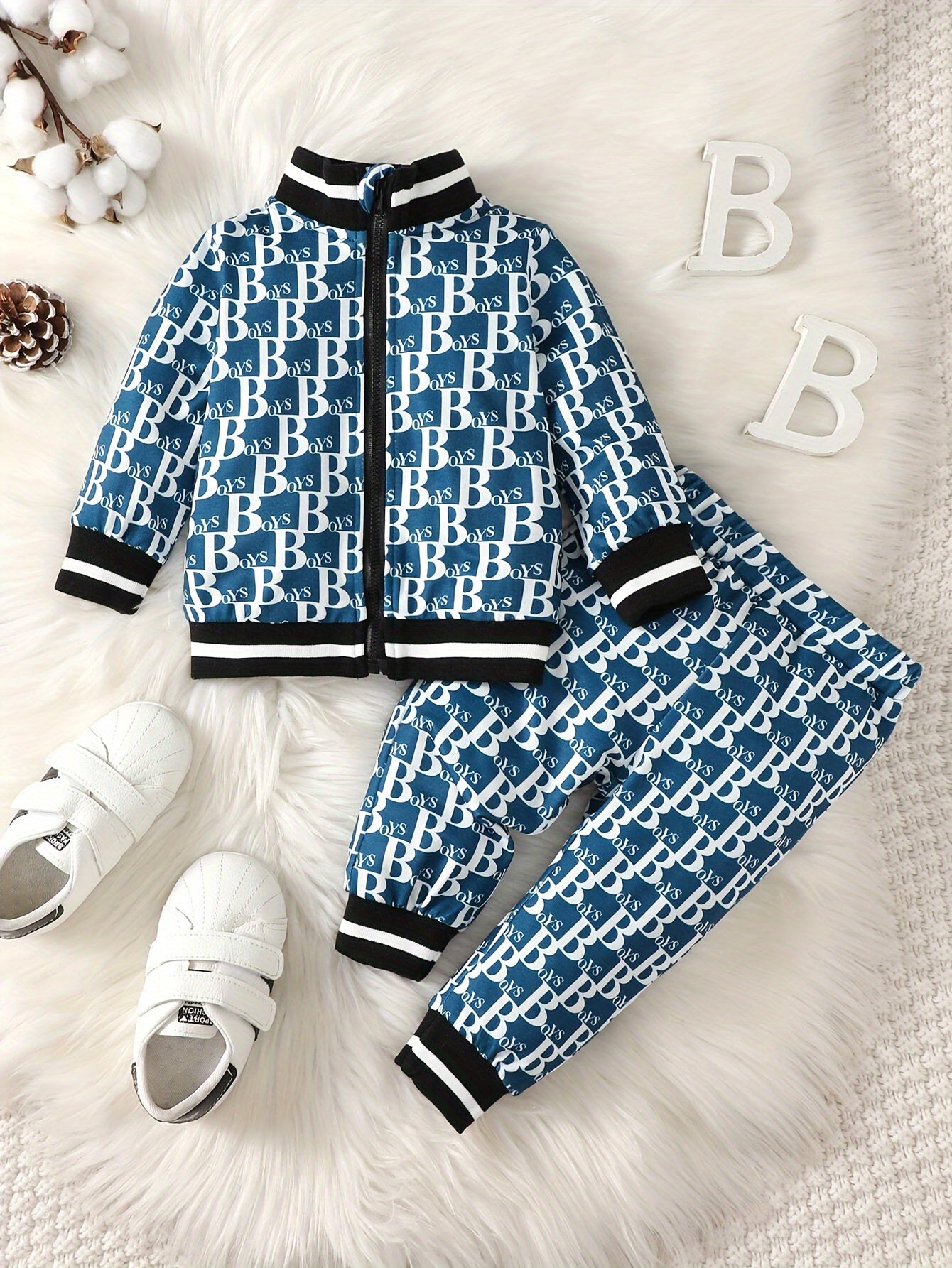 New Autumn Baby Boy Suit Sports Suit for Boys 0-3 Years Old Polyester Fabric