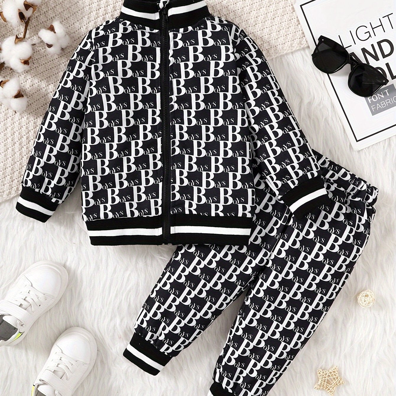 New Autumn Baby Boy Suit Sports Suit for Boys 0-3 Years Old Polyester Fabric